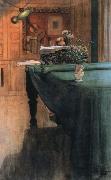 Carl Larsson brita at the piano china oil painting artist